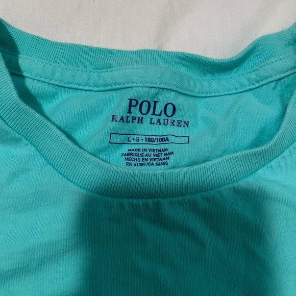 Men’s Large Polo Ralph Lauren T-shirt light blue - Picture 3 of 3